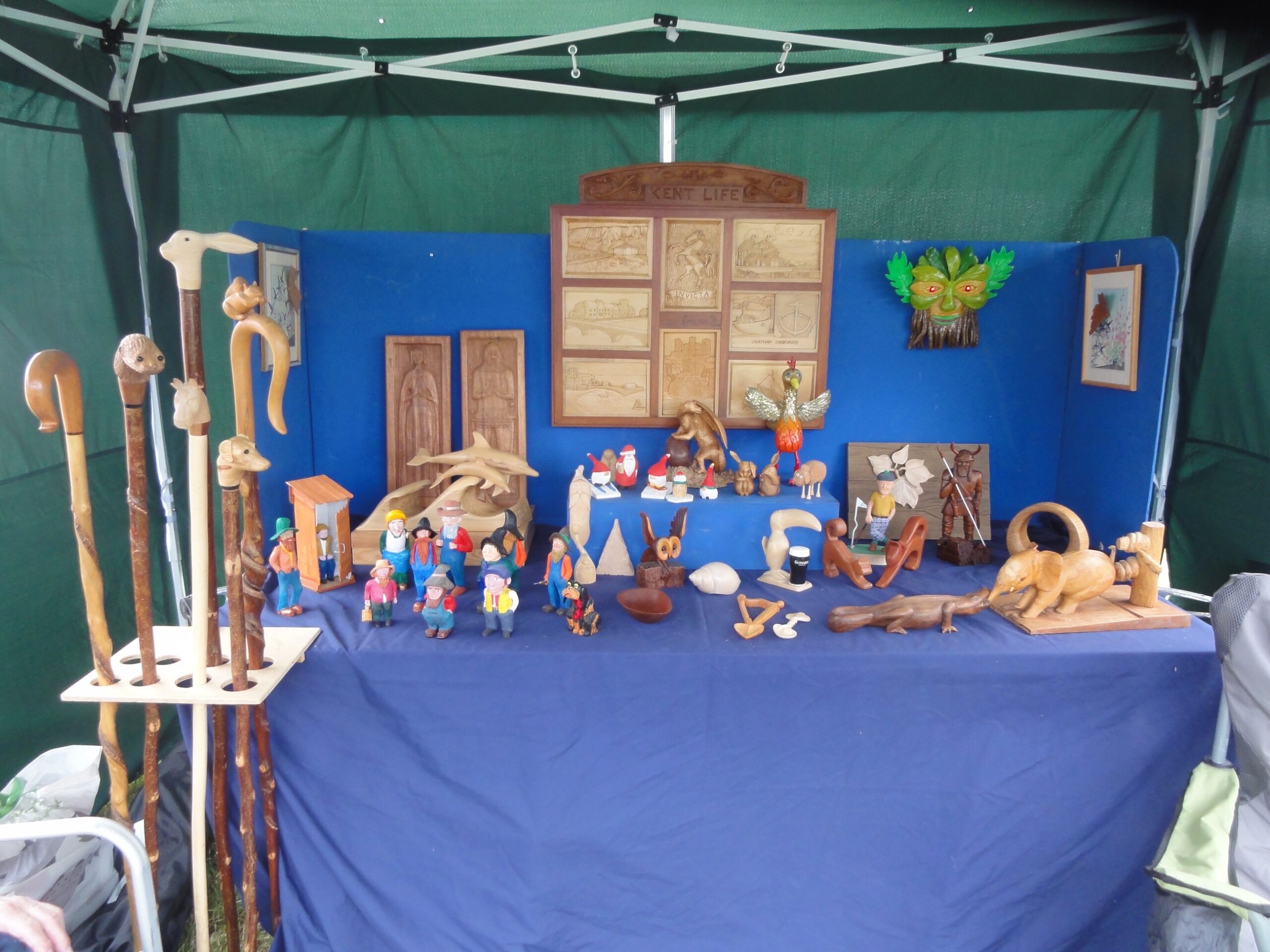 West Kent Garden and Craft Show in Tonbridge Kent Woodcarvers